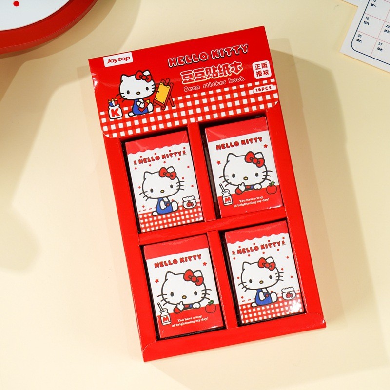 Hello Kitty Vitality Series Doudou สติกเกอร์หนังสือมูลค่าสูงมินิเด็กสติกเกอร์ตัดฟรี diy วัสดุสติกเกอ