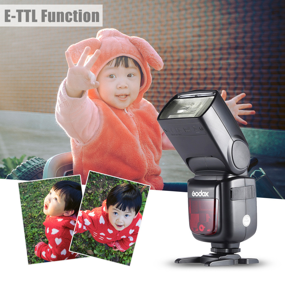 newcity.th Godox V860II-C E-TTL 1/8000S HSS Master Slave GN60 แฟลช Speedlite ในตัวระบบ X ไร้สาย 2.4G