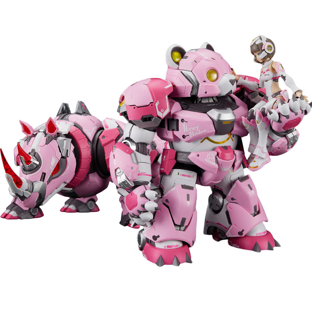 ( 📌 PRE-ORDER)HiPlay MS GENERAL 1/10 Sloth & Huggie the Bear & Coco the Rhino Set Model Kits