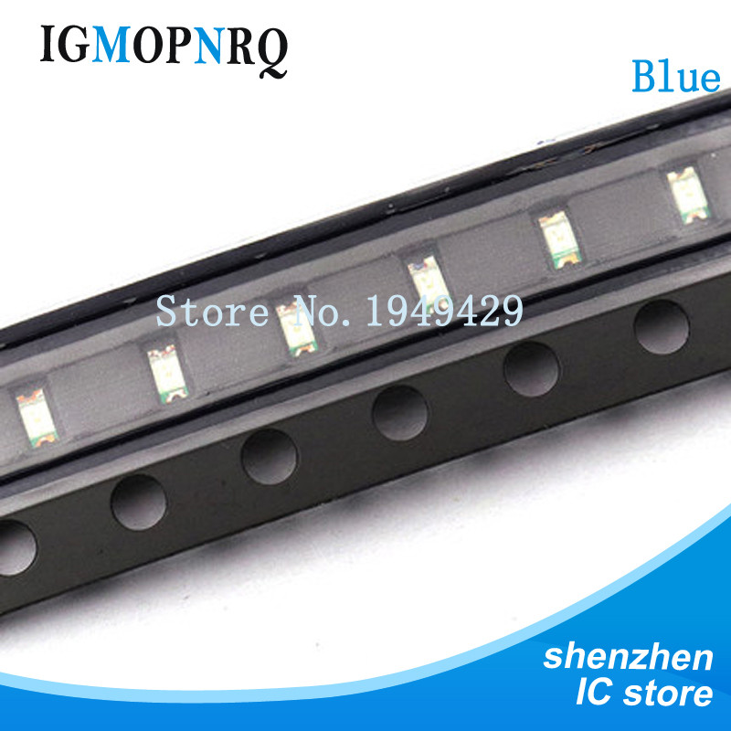 200 ชิ้น/ล็อต 1206 Blue SMD LED ไดโอด 3216 SMD Super 1206 led 3.2*1.6 มม.สีฟ้าใหม่