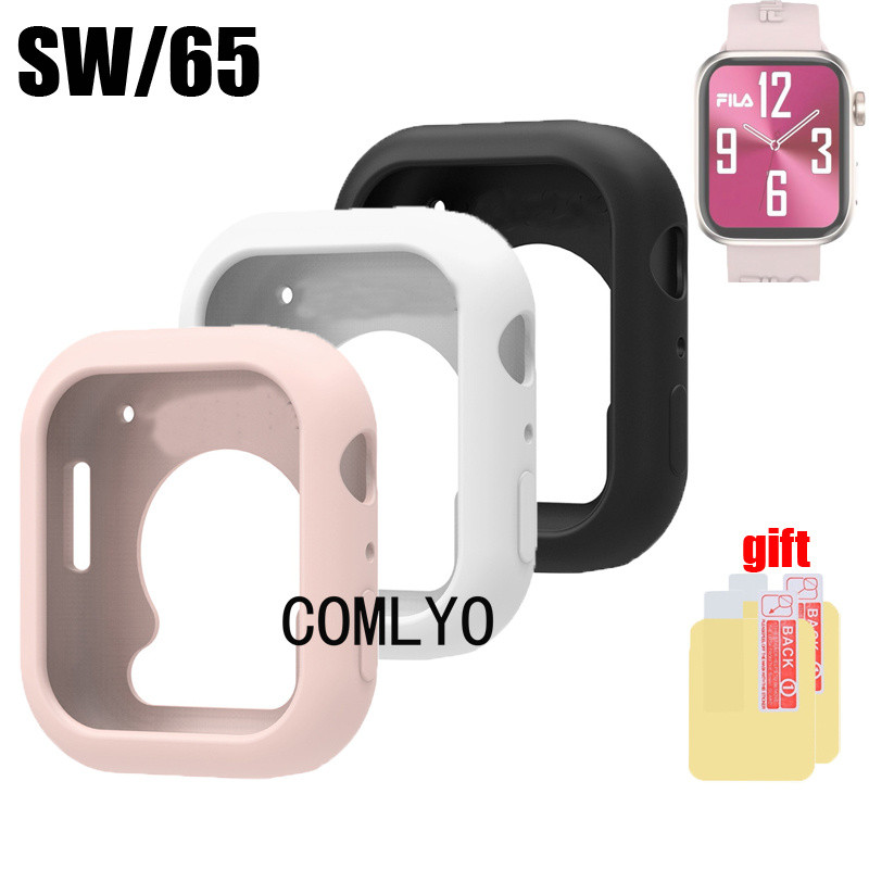 สําหรับ FILA Smart Watch SW/65 กรณีสมาร์ทนาฬิกากันชนป้องกันซิลิโคนครึ่งฝาครอบ Shell HD ป้องกันหน้าจอ