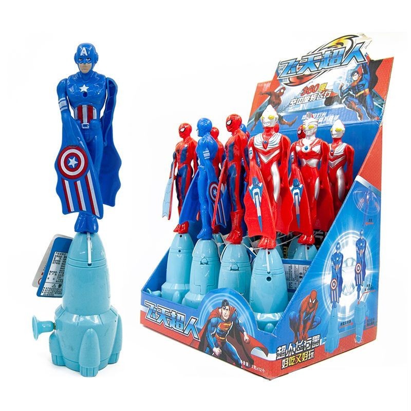 Creative Flying Ultraman Ultraman Flying Toy Flying Superman Spiderman Flying Captain America Flying