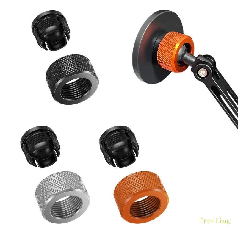 Treeling อลูมิเนียม 17 มม.หัว Nut และ ABS ฐานสกรูเกลียวสําหรับแท่นชาร์จแม่เหล็ก Vehicle Mount ผู้ถือโทรศัพท์ Acce