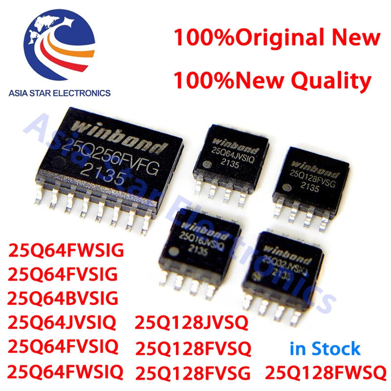 5PCS 25Q64FVSIG 25Q64FWSIG 25Q64BVSIG W25Q64FVSIG W25Q64FWSIG W25Q64BVSIG sop-8 ชิป IC