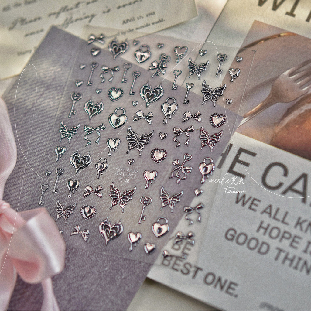 [CORAL SEA] 100 สติ๊กเกอร์ขายดี T5 สติ๊กเกอร์ติดเล็บสติ๊กเกอร์ติดเล็บอุปกรณ์แต่งติดแต่งเล็บ