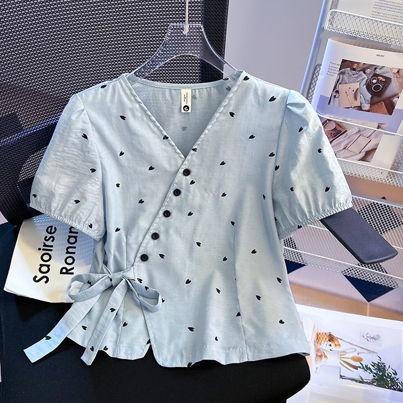 ส่งไวจากไทยBreezeS-2XL         เสื้อเกาหลีฤดูร้อนใหม่บวกขนาดเกาหลีหลวมแขนสั้นด้านบนเสื้อผู้หญิงสั้นฤดูร้อน
