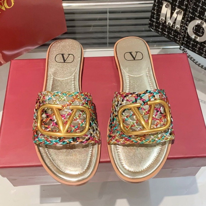 JA3 VT 2024 รองเท้าแตะชายหาดลําลองก้นแบนผู้หญิงหัวกลมใหม่