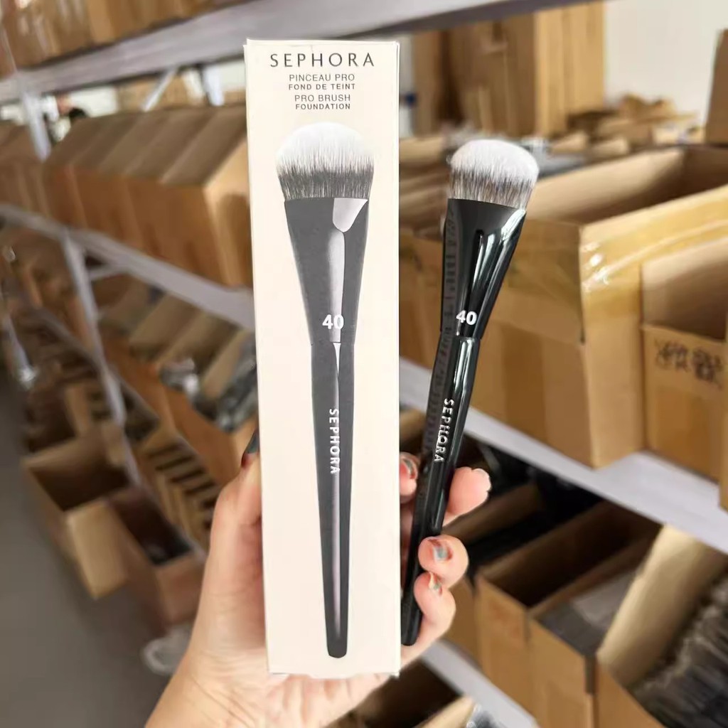 คําแนะนําผลิตภัณฑ์ใหม่!Sephora 40 Box Triangle Foundation Brush Contour Brush แปรงปัดแก้ม Contour Br