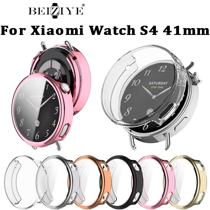 TPU ป้องกัน Soft Case สําหรับ Xiaomi Watch S4 41 มม. กรอบป้องกันสําหรับ Xiaomi Watch S4 คลุมทั้งหมดกรณี