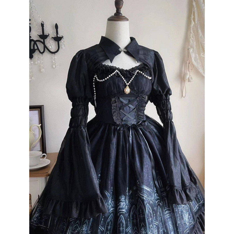 Lolita Dress Dark Gothic สไตล์ jsk ชุดฤดูร้อน
