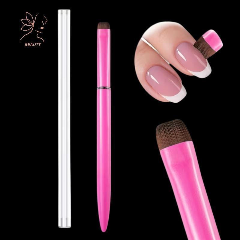 [maybeauty] แปรงเล็บฝรั่งเศสพร้อมแปรงมัลติฟังก์ชั่น - แปรงทาเล็บแบบละเอียด เหมาะสําหรับเจลและเล็บอะคริลิคทําความสะอาดที่แม่นยํา {TH}