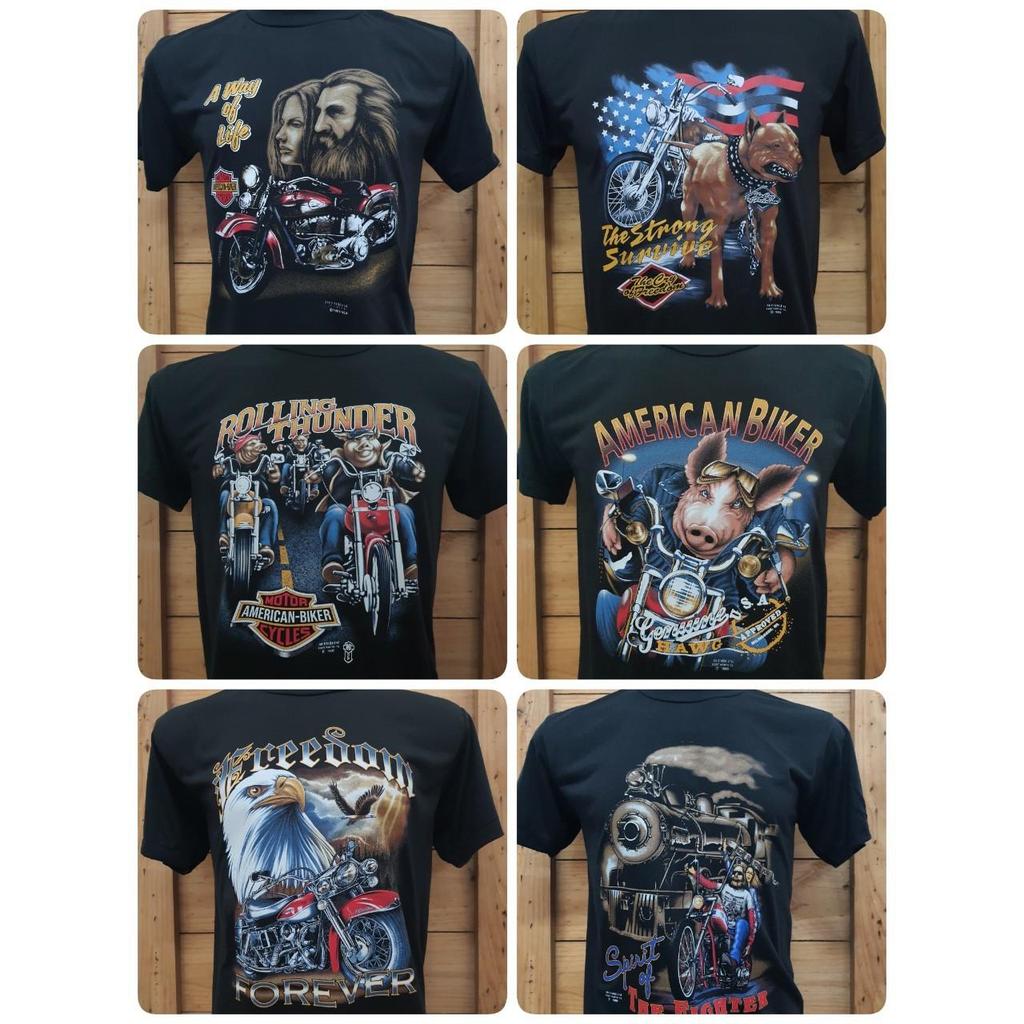 เสื้อ3dผ้าบาง เสื้อฮาเลย์ เสื้อยืด คอกลมสีดำ ชายหญิง Clothing ผู้ชาย Man - รูปที่ 2