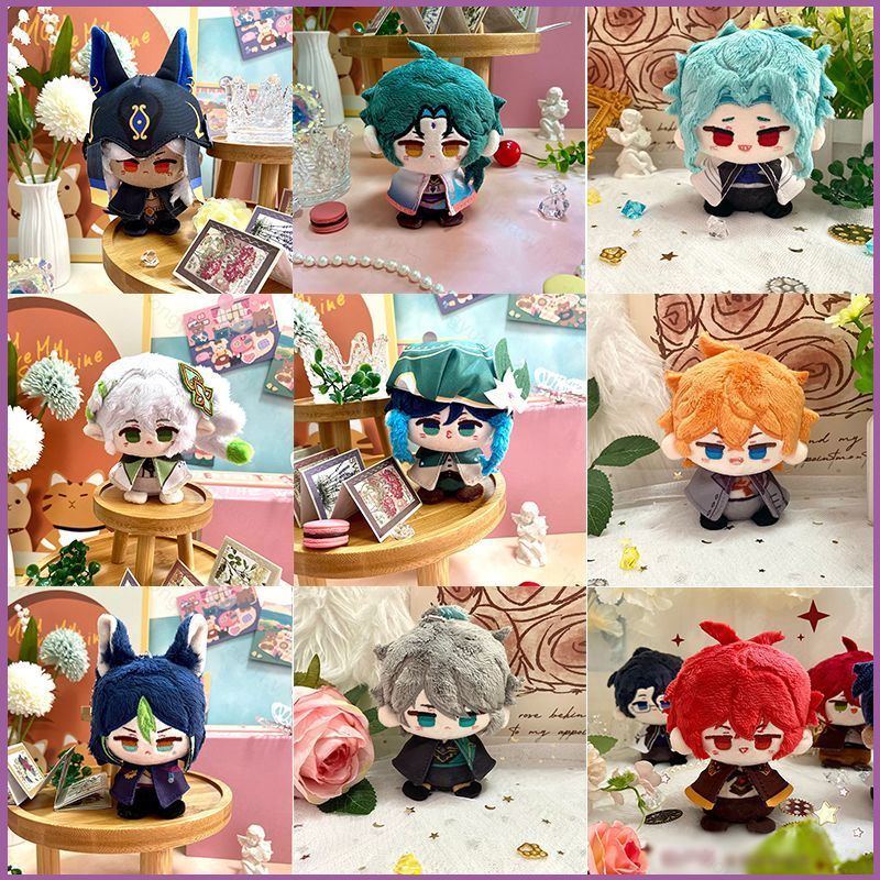 ZY1 Genshin Impact การ์ตูนตุ๊กตาตุ๊กตาของขวัญสําหรับสาวจี้พวงกุญแจ II Dottore Tartaglia Nahida Alhai