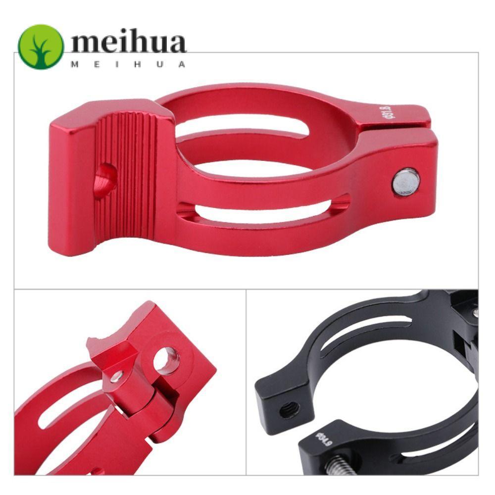 Meihua Braze-on Converter, 34.9 มม.31.8 มม.สีแดงสีดําจักรยานด้านหน้า Derailleur Clamp, อะแดปเตอร์อลูมิเนียมอัลลอยด์ที่ทนทาน