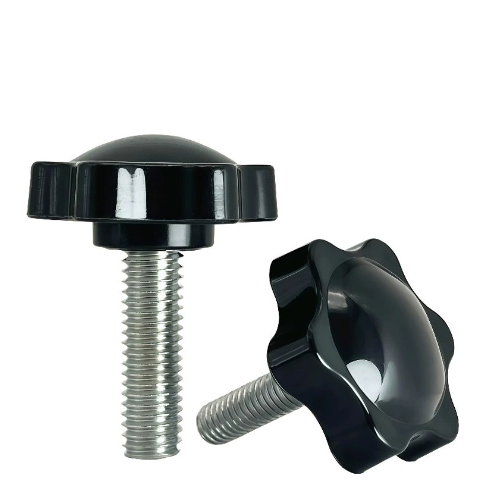 (XCF-Torx Handle Screw 6 Star Hand Screw พร้อมสกรูจับพลาสติก Torx Handle Adjustment Bolt Head เส้นผ่