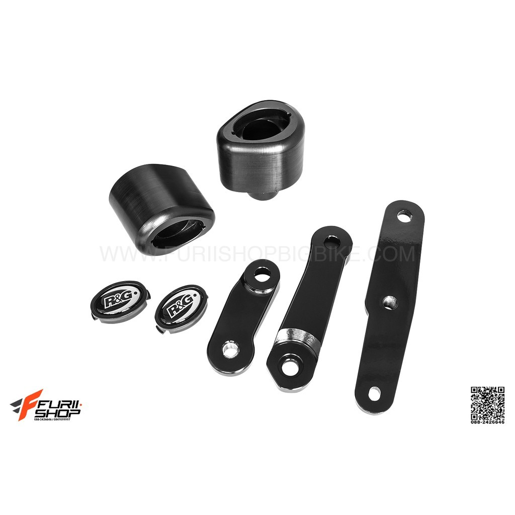 กันล้มกลาง(แบบไม่เจาะแฟริ่ง) R&G For Yamaha YZF-R6 2017+