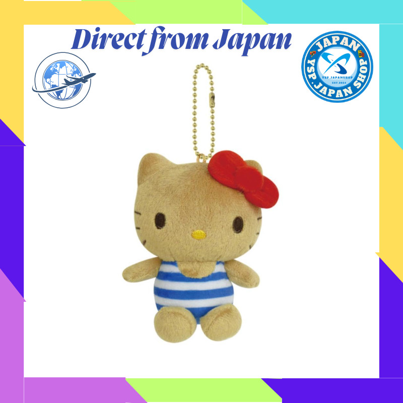 เคย์คัมปะนี่ (K Company) เฮลโลคิตตี้ (ซีรีส์ผิวแทน) มาสคอตสายโซ่บอล ลายมารีน KTHI-BM-MA ขนาด H10×W7.