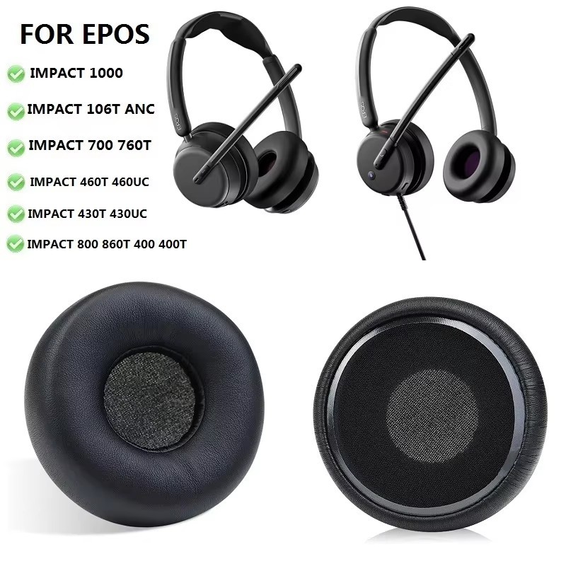 ใหม่แผ่นรองหูฟังสําหรับ EPOS IMPACT 400 430 460 700 706T 800 860T 1000 106T ANC หูฟังเปลี่ยน earmuff