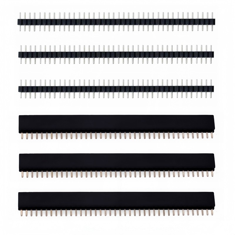 5 ชุด/10 ชิ้น 1x40Pin 2.54 มิลลิเมตร Pitch เดี่ยวแถวหญิง PCB ซ็อกเก็ตบอร์ดชาย Pin Header Connector สําหรับ Arduino