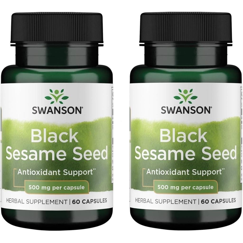 Swanson Full Spectrum Black Sesame Seed 60 แคปซูล