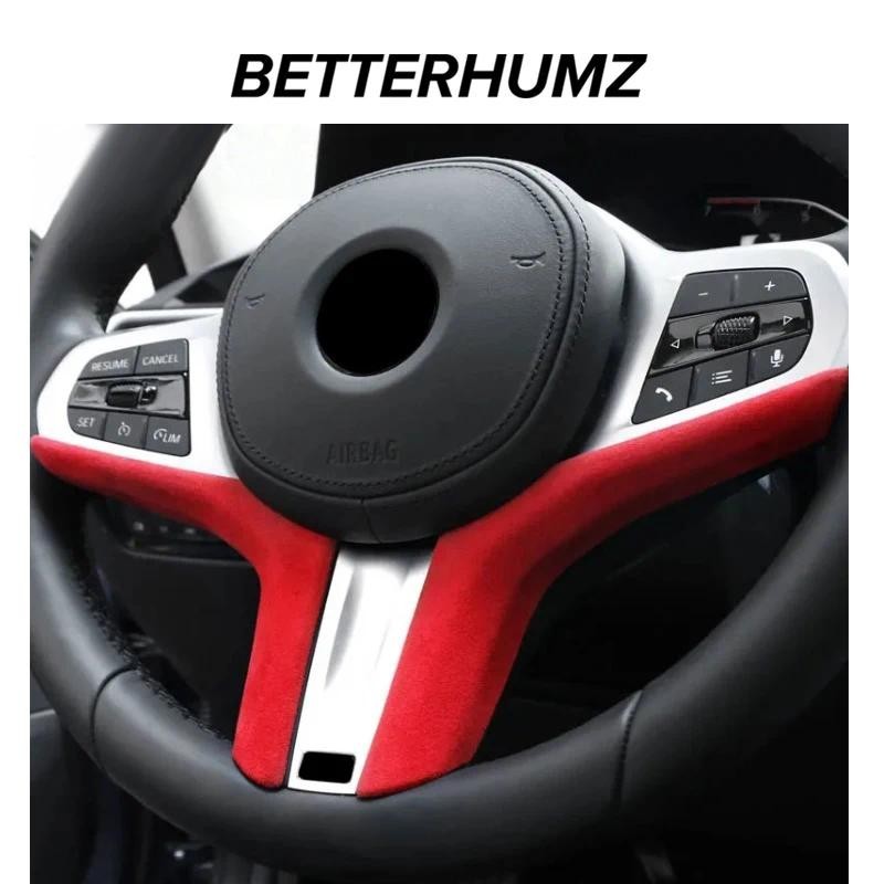 สําหรับ BMW G20 G28 G30 G32 G38 F40 G11 G12 Z4 G29 X3 G01 X4 G02 X5 G05 ทําจาก Alcantara พวงมาลัยรถแ