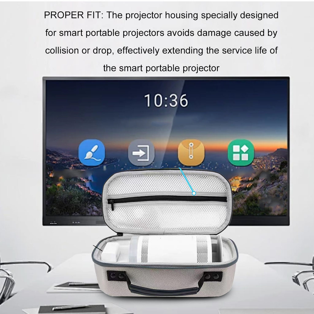 [CAK] Projector กระเป๋าเดินทางแบบแข็ง Fit สําหรับ Anker Nebula Capsule 3 Laser EVA Portable Carry Bo