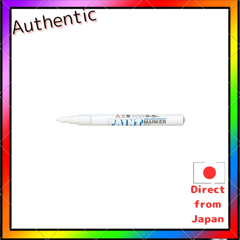 Mitsubishi Pencil uni Paint Marker Fine Round Tip White [1 piece] PX21.1