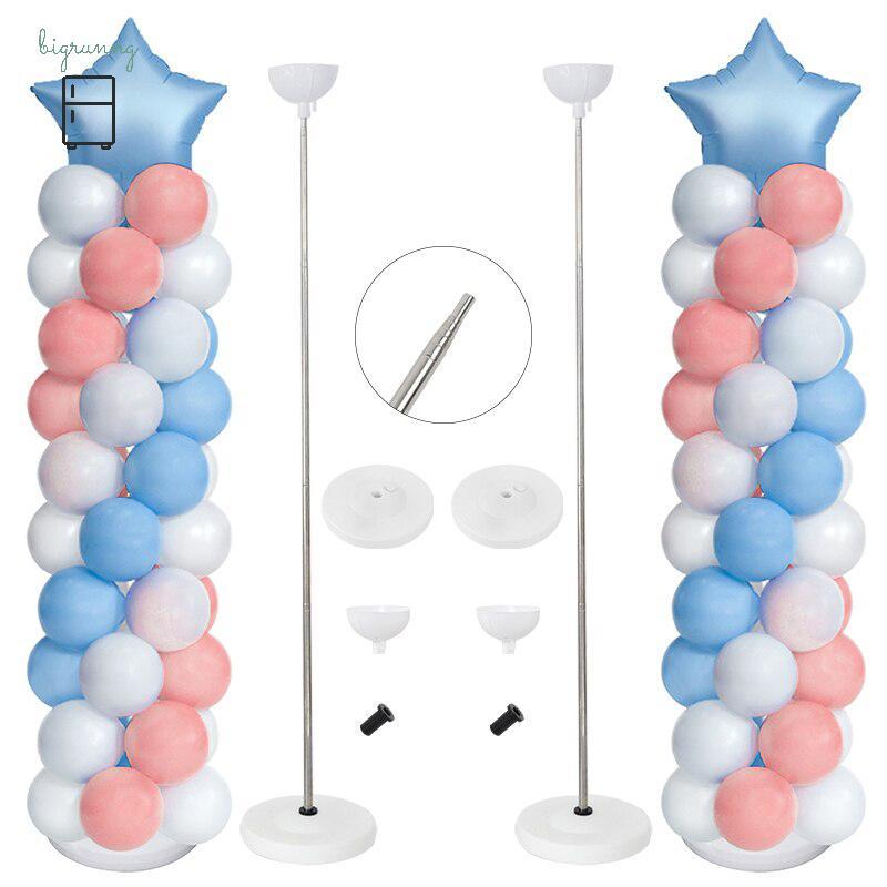 [BRN] ชุดขาตั้งคอลัมน์บอลลูน, ชุดคอลัมน์บอลลูนแบบปรับได้, ขาตั้งบอลลูนเสายืดไสลด์โลหะ, งานเลี้ยงวันเ