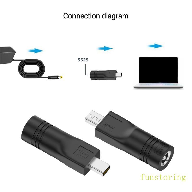 FUN DCs ถึง 4 5 มม. 7 4 มม. 6006 5525 ROG อะแดปเตอร์ 180-220W สําหรับชาร์จมืออาชีพ