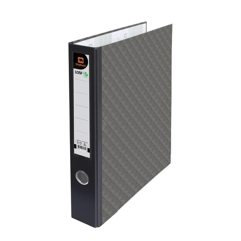 ELEPHANT แฟ้มสันกว้าง 2 นิ้ว รุ่น 105F สีดำ (แพ็ค 6 เล่ม)