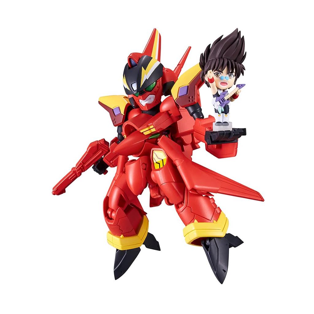 TINY SESSION ฟิกเกอร์ Macross 7 VF-19 Kai Fire Valkyrie พร้อม Nekki Basara สูงประมาณ 110 มม. (ในรูป