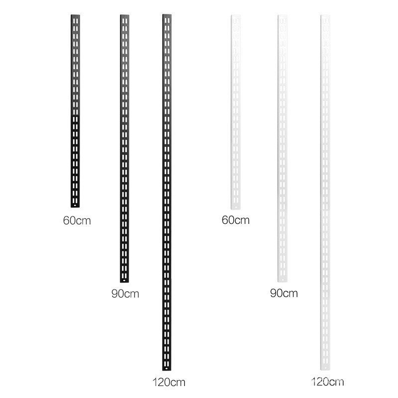 7l8k ชั้นวางหนังสือ Track Coat Rack ชั้นวางของผนัง Track Wall อุปกรณ์เสริมผนังโลหะ Double Slot Brack