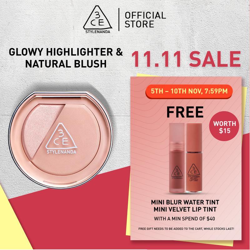 3CE Blushlighter - แป้งบลัชออนและไฮไลท์