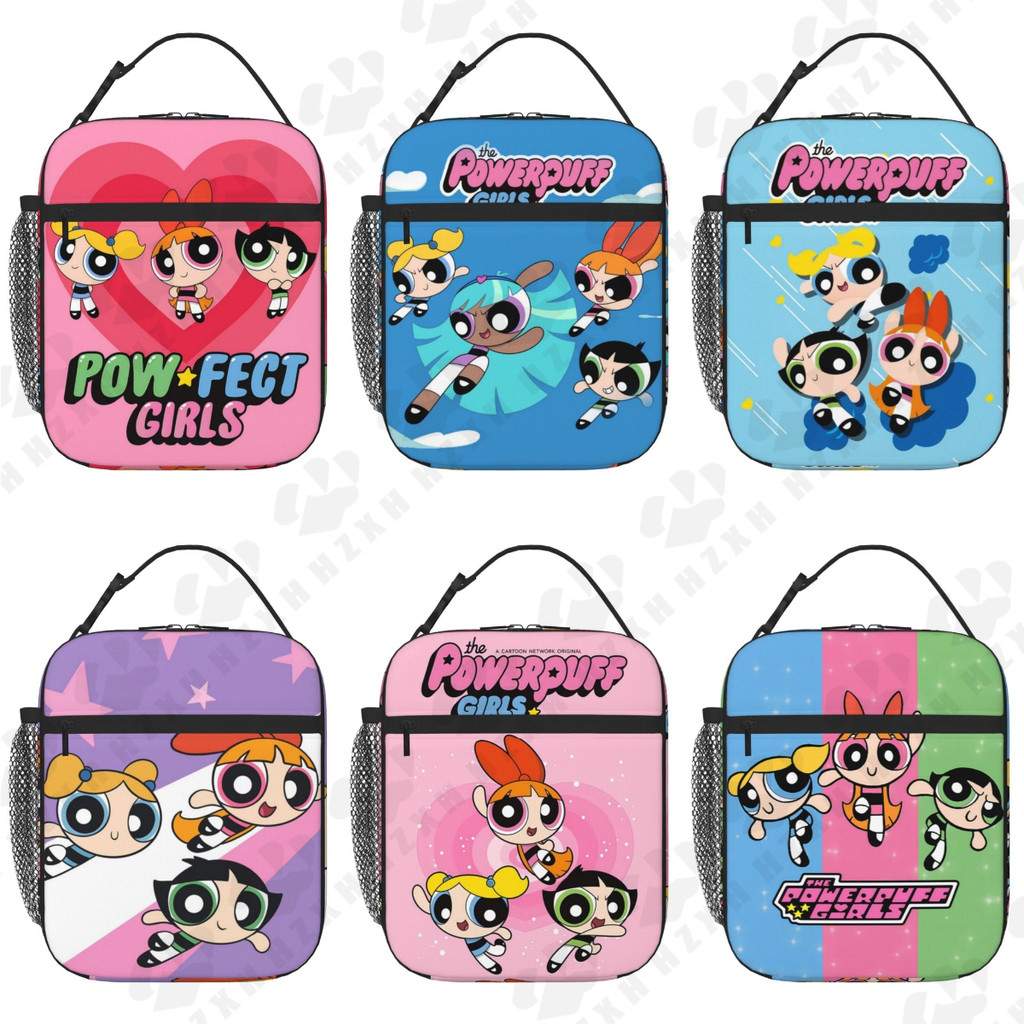 The Powerpuff Girls Insulated Lunch Bag Portable Lunch Handbag Student Lunch Bag Women Men Lunch Box