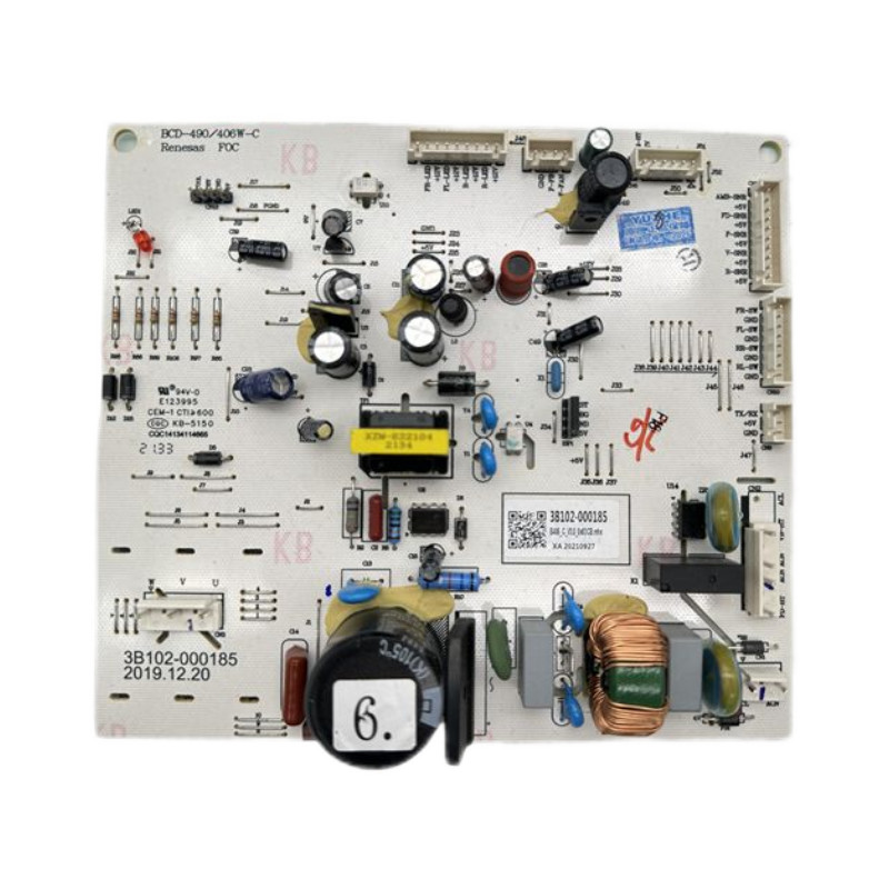 คอมบอร์ด เมนบอร์ด แผงวงจร แผงควบคุม รุ่น 3B102-000185 สำหรับตู้เย็น TCL รุ่น 409F5-U