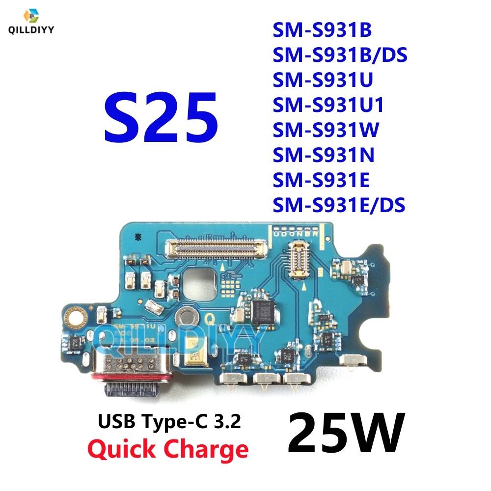 ชาร์จ Flex สําหรับ Samsung Galaxy S25 S931 S931B S931B/DS S931U S931E/DS USB ชาร์จพอร์ตแจ็ค Dock Con