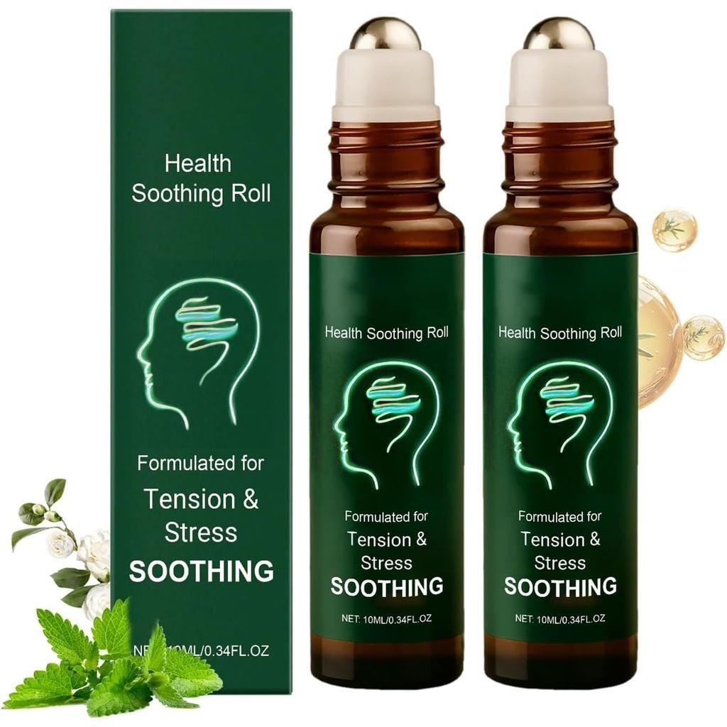 Health Soothing Roll, Migraine Relief Roll-On, Migraine & Headaches Roll On Essential Oil, Soothing 