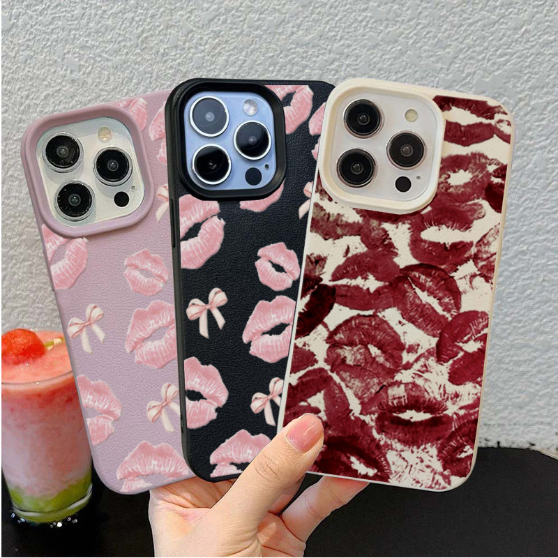 Original เซ็กซี่ Kiss Lips เคสโทรศัพท์สําหรับ OPPO A60 A16 A54 A3S A52 A92 A72 A58 A74 4G A98 A1 Ren