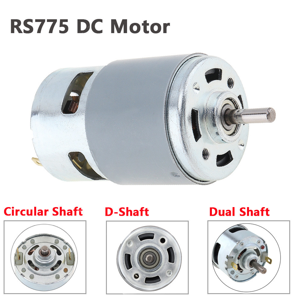 เครื่องมือจอ DC RS775ขนาดเล็กแรงบิดขนาดใหญ่12/21V 3000-20000rpm สำหรับสว่านไขควงวงกลม/D-SHAFT/เพลาคู