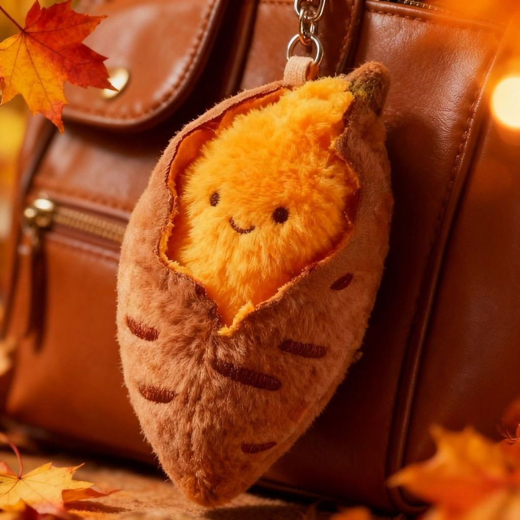 TB Spot Goods#2026New Plush Winter Cartoon Sweet Potato Roasted Sweet Potato Bag Creative Cute Penda