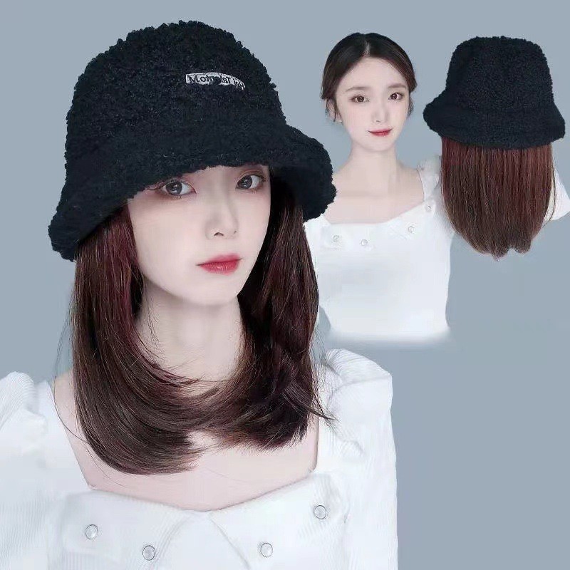 [ไอเทมต้องมีสำหรับสไตล์ฤดูหนาว] หมวกวิกขนแกะพร้อมผมบ็อบสั้น ใส่เพิ่มความอบอุ่นและความสวยงามในคราวเดียว