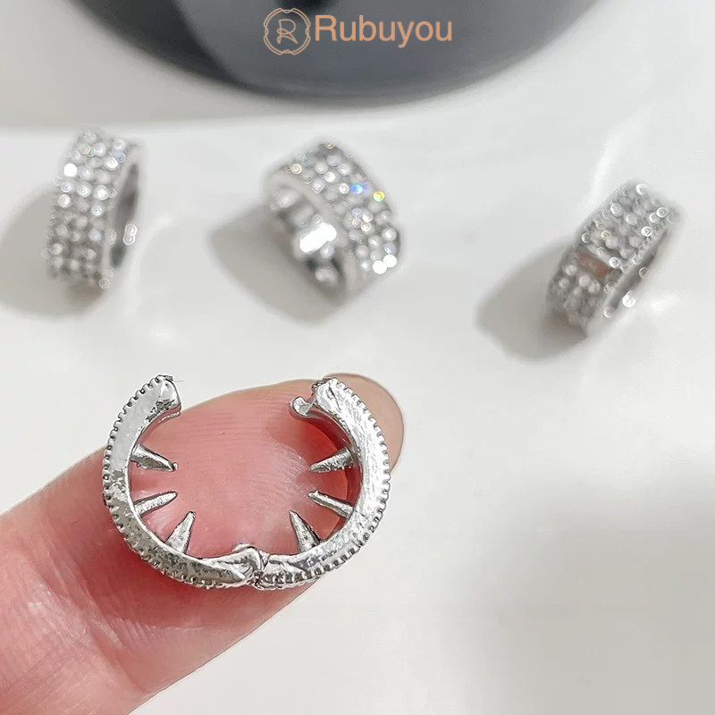 Rubuyou กิ๊บติดผมถักเปียกลมสีเงินสำหรับผู้หญิง สไตล์น่ารักเก๋ เหมาะสำหรับผมดัดลอน-COD ราคา ถูกที่สุด ดีลบีเคเค แกลเลอรีภาพที่ 8