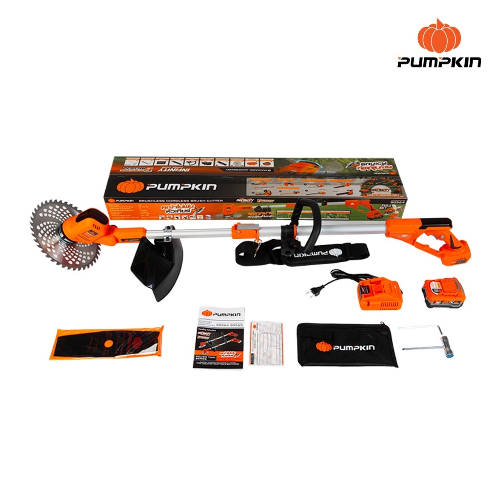 PUMPKIN เครื่องตัดหญ้าไร้สาย รุ่น INF-946BCB-401K-X20 (50564) เครื่องตัดหญ้า รถตัดหญ้า ตัดหญ้าแบตเตอ