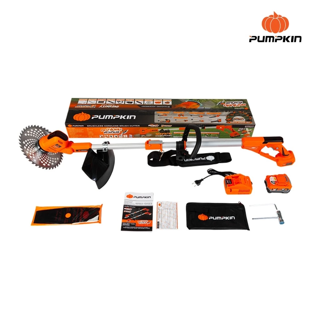 PUMPKIN เครื่องตัดหญ้าไร้สาย รุ่น INF-946BCB-401K-X20 (50564) เครื่องตัดหญ้า รถตัดหญ้า ตัดหญ้าแบตเตอรี่ไร้สาย