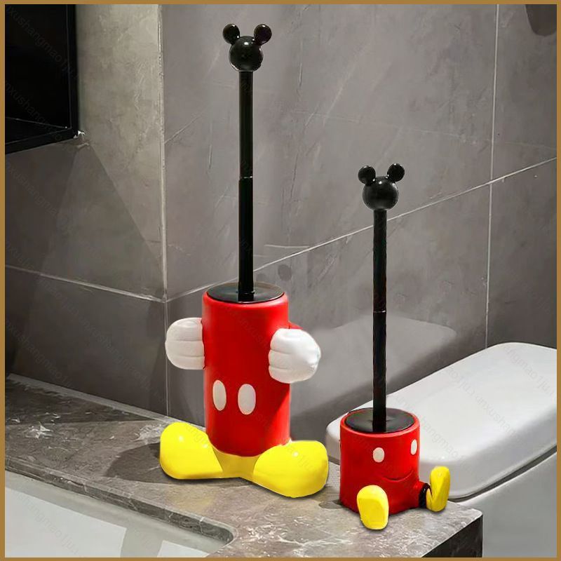 Xx1เจ การ์ตูนมิกกี้ชุดแปรงห้องน้ําบ้านห้องน้ําแปรงทําความสะอาดห้องน้ําขัดแปรงห้องน้ํา xx1เจ