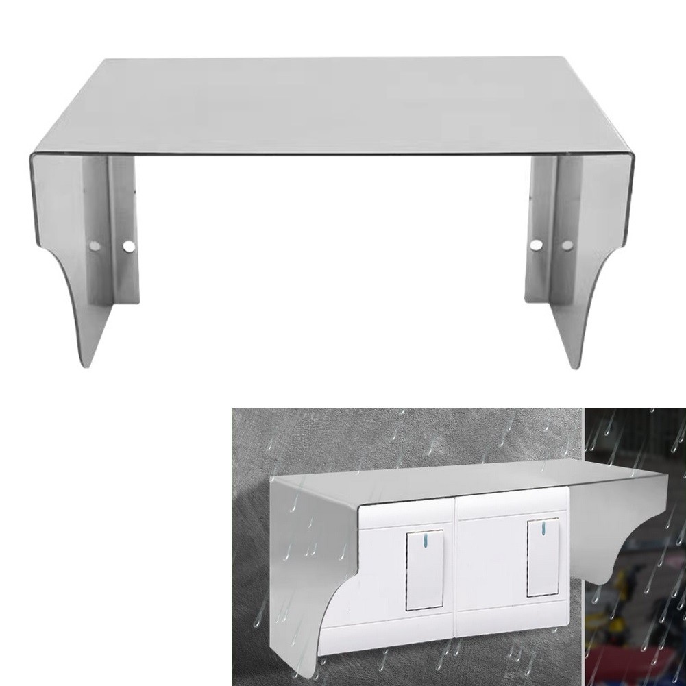 ฝาครอบออดสแตนเลสกันฝุ่นฝนโล่ไฟฟ้าช็อตความปลอดภัย