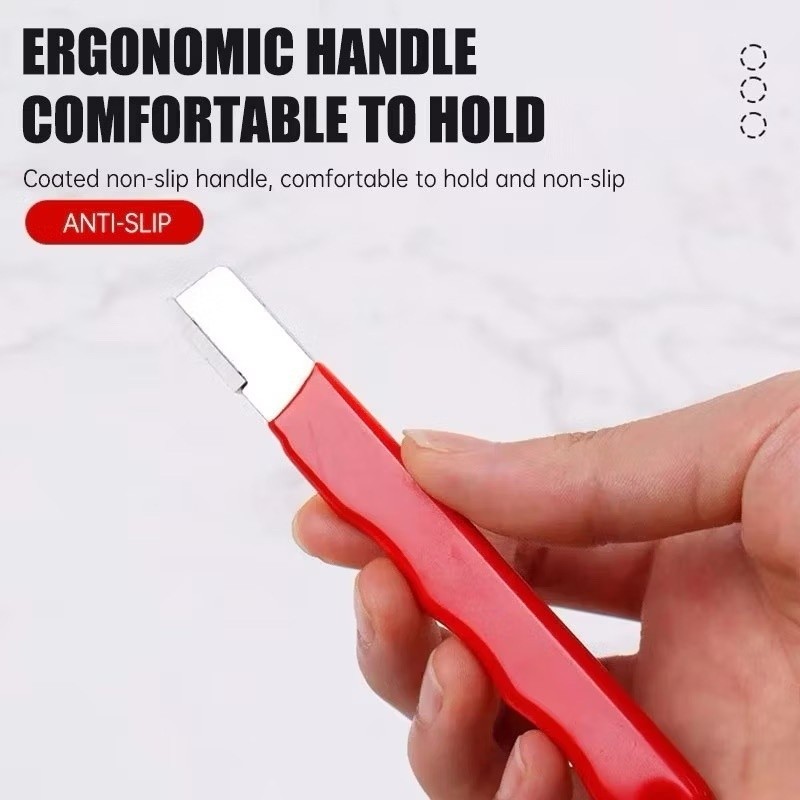 ZZ ✨COD✨เครื่องลับมีดครัวมืออาชีพ1ชิ้น-เหล็กทังสเตนด้วยหินลับเซรามิกเพชรสําหรับใบมีดทั้งหมดรวมกรรไกรทําสวนที่จับกันลื่น