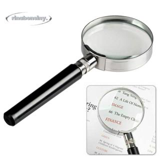 RINABONSINY แว่นขยายอ่านหนังสือ, 5X แว่นขยายแบบใช้มือถือแก้ว…