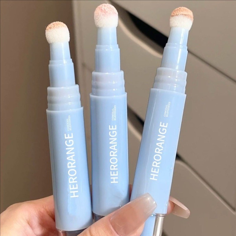 Dorisna ฟองน้ําหัวคอนซีลเลอร์ปากกา Corrector Dark Circles กระสิวฝ้า LongLasting Moisturizing Matte L