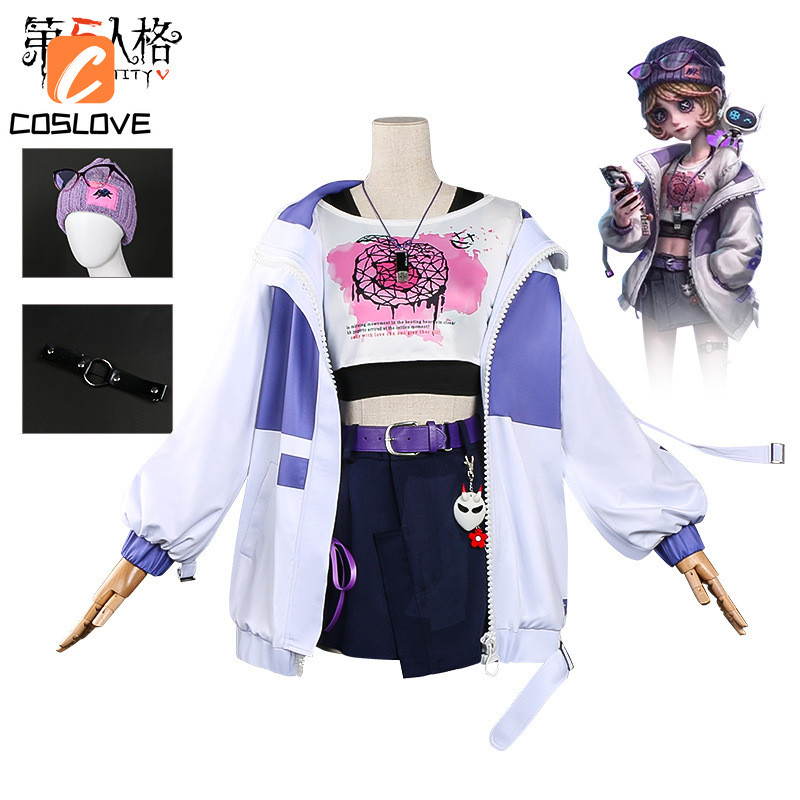 ชุดคอสเพลย์ Anime Game Character Identity V Mechanic Tracy Reznik BLK Team กับกระโปรงสำหรับผู้หญิง